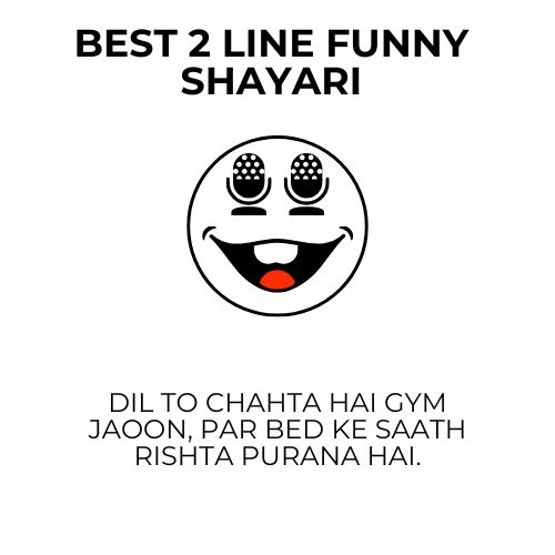 Best 2 Line Funny Shayari