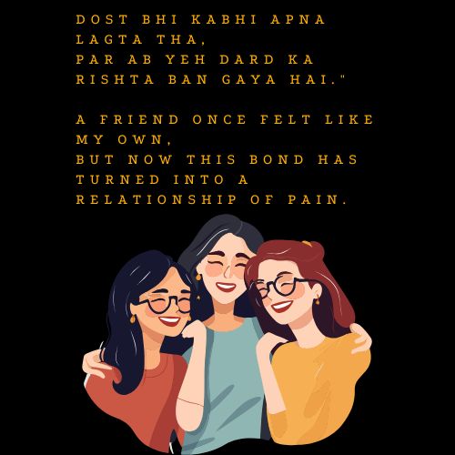 Sad Shayari on Friendship