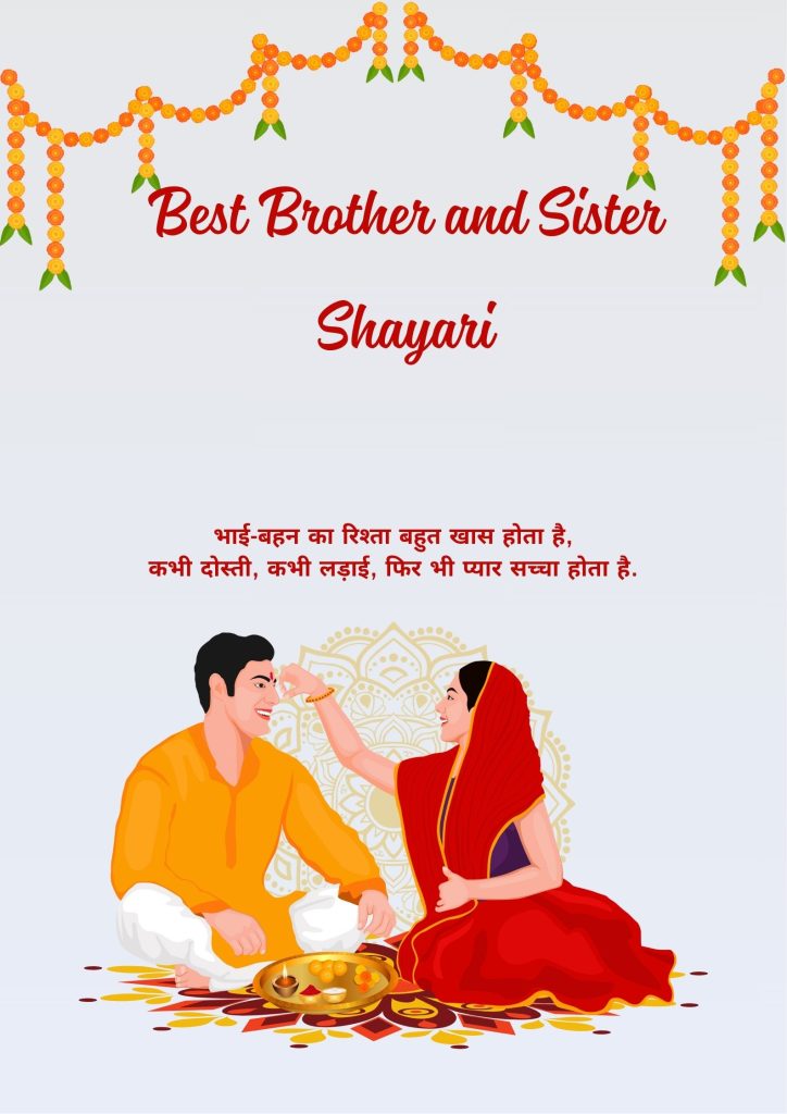 Best Brother and Sister Shayari