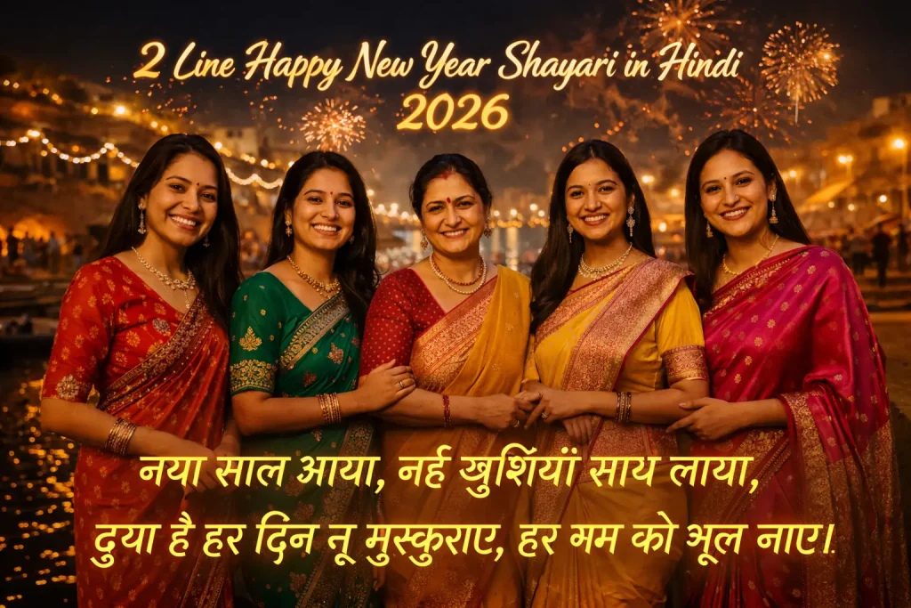 2 Line Happy New Year Shayari in Hindi 2026