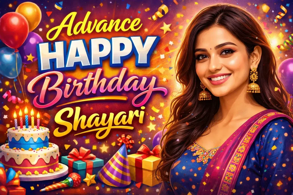 Advance Happy Birthday Shayari