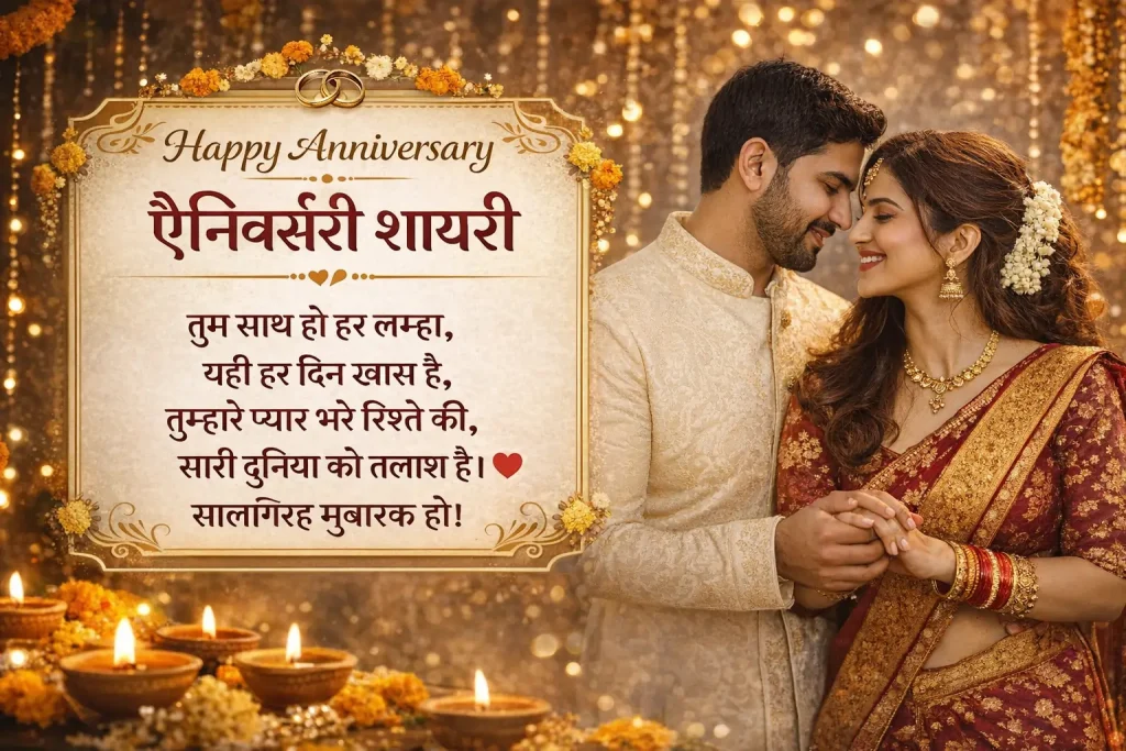 Anniversary Shayari for Husband Wife in Hindi