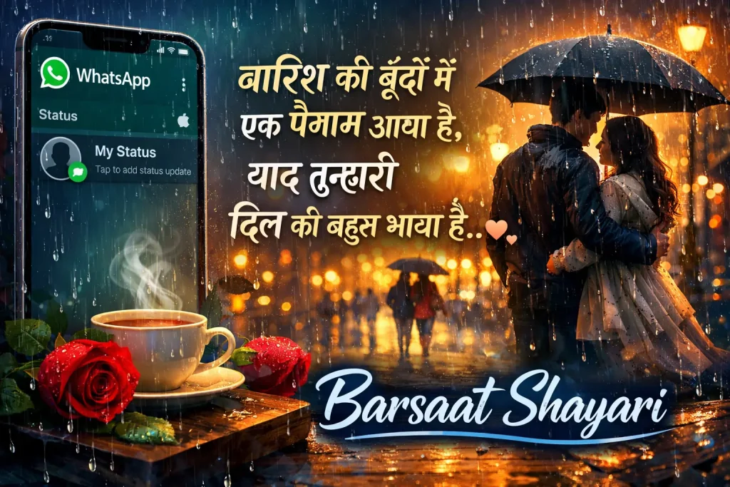 Barsaat Shayari for WhatsApp Status