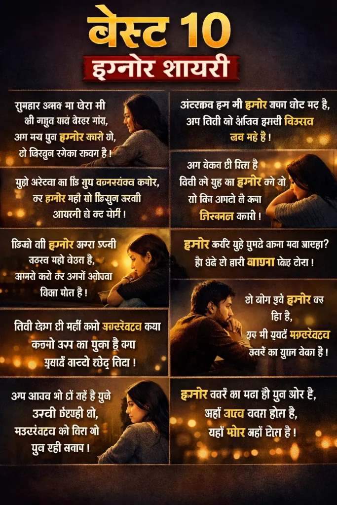 Best 10 Ignore Shayari in Hindi