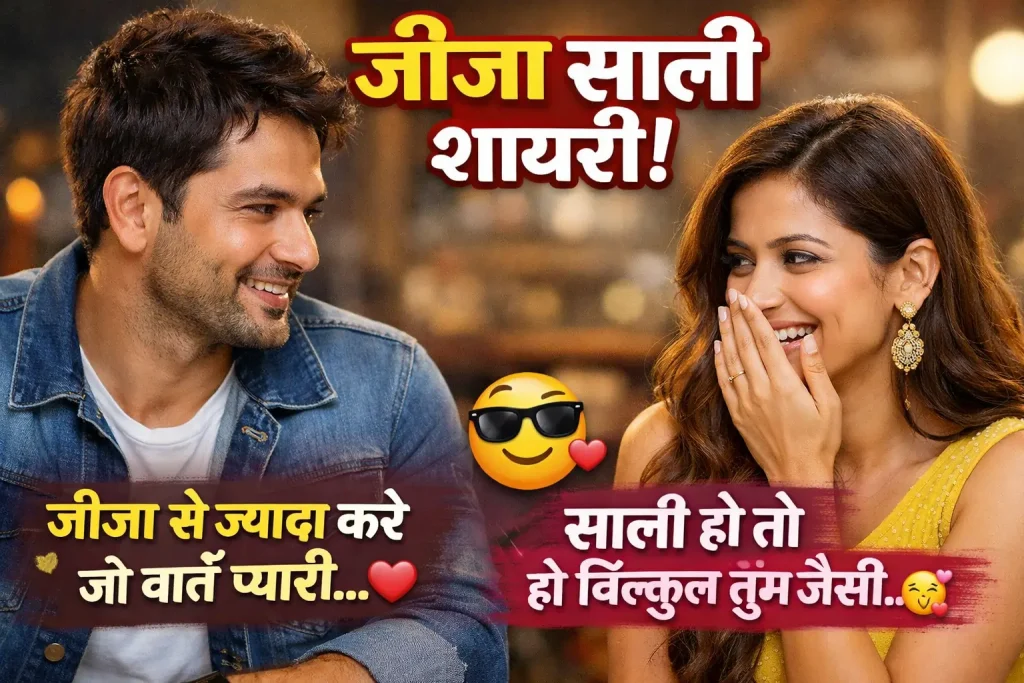 Best 2 Line Jija Sali Shayari in Hindi