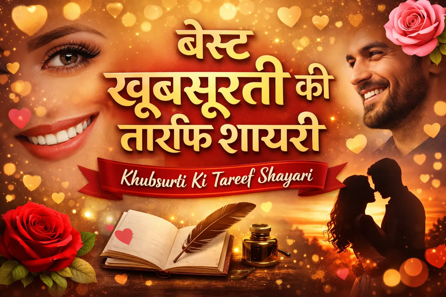 Best खूबसूरती की तारीफ शायरी | Khubsurti Ki Tareef Shayari