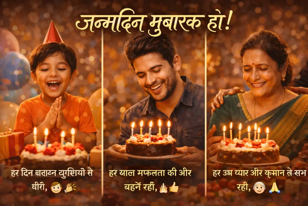 Birthday Shayari by Age