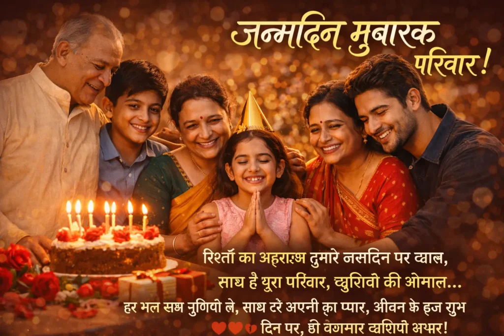 Birthday Shayari for Family