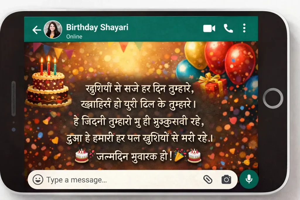 Birthday Shayari for WhatsApp Status