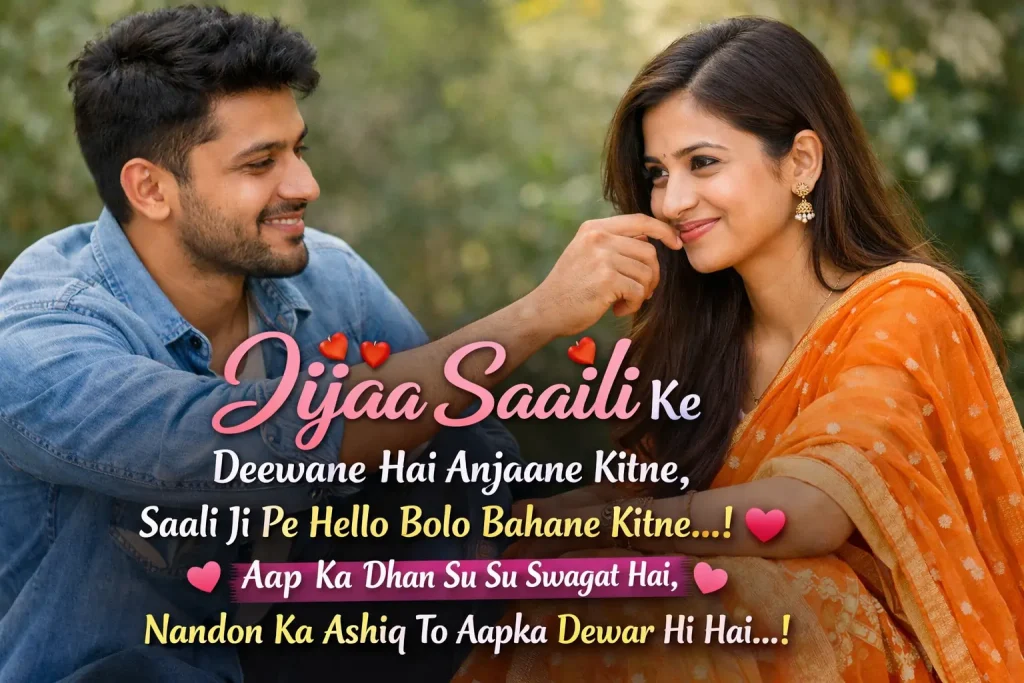 Cute & Sweet Jija Sali Shayari