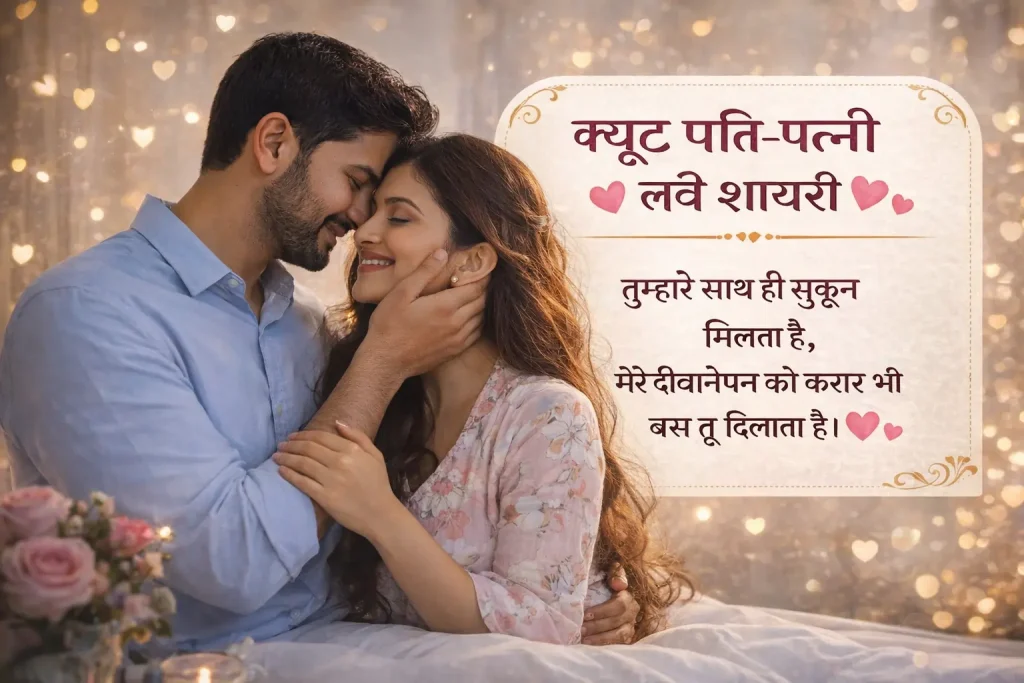 Cute पति-पत्नी शायरी