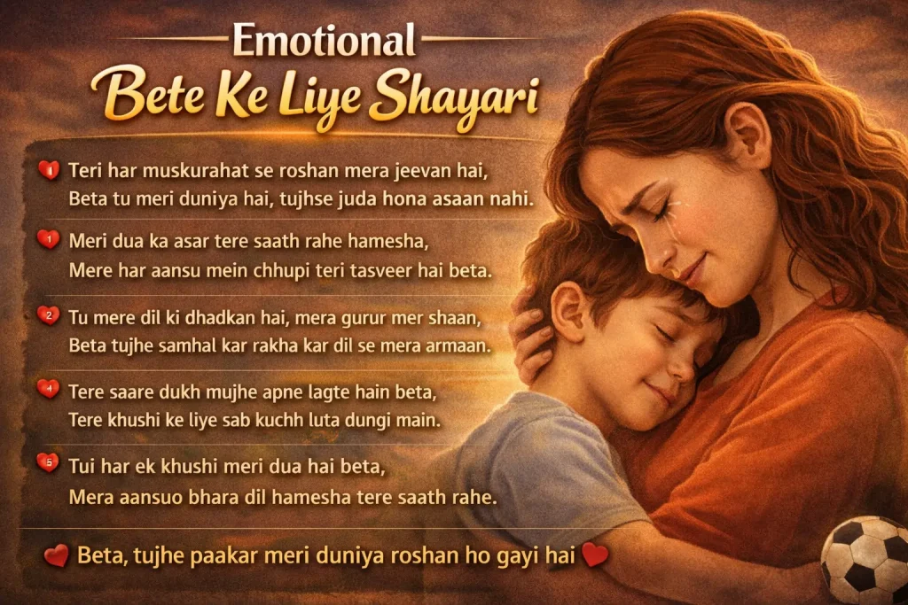 Emotional Bete Ke Liye Shayari