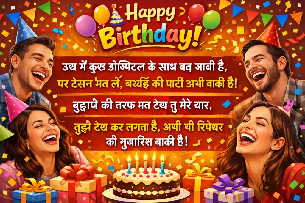 Funny Birthday Shayari in Hindi