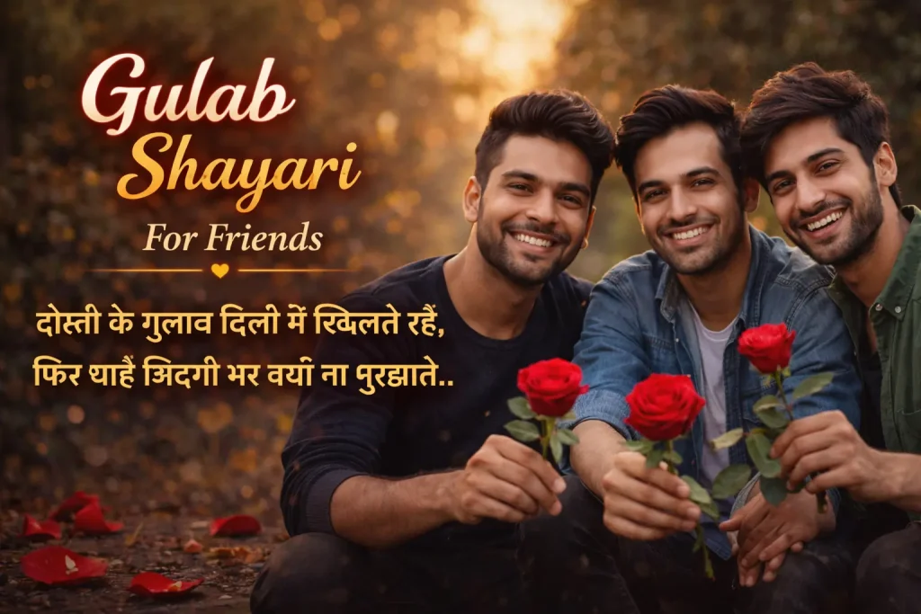 Gulab Shayari For Friends