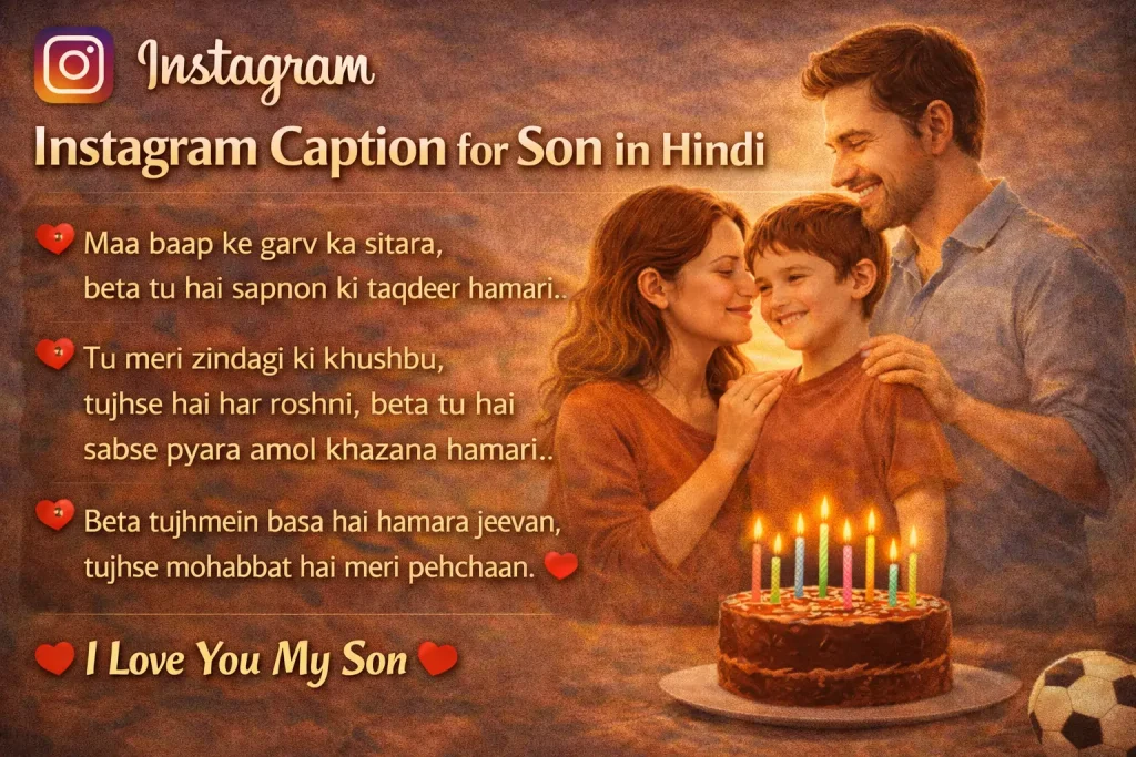 Instagram Caption for Son in Hindi