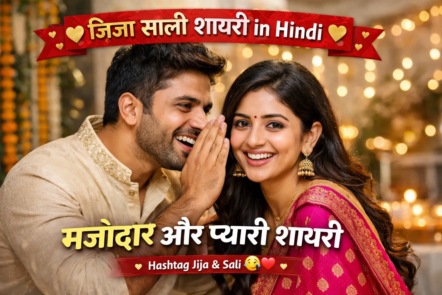 Jija Sali Shayari in Hindi: मजेदार और प्यारी शायरी