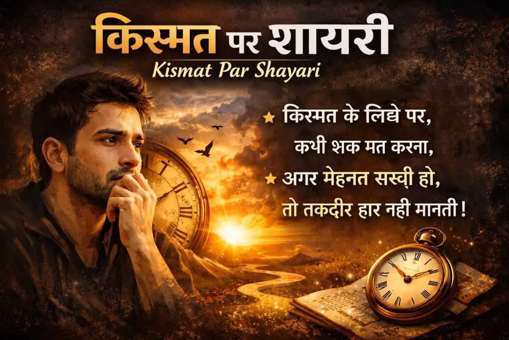 Kismat Par Shayari in Hindi