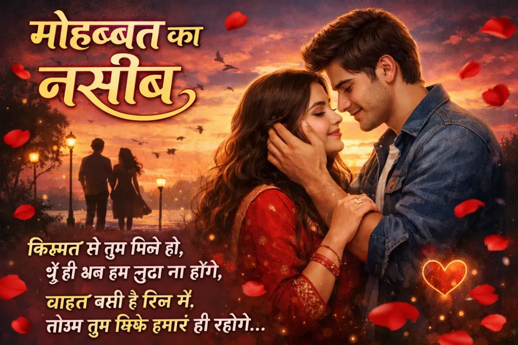 Love Naseeb Shayari for Girlfriend Boyfriend