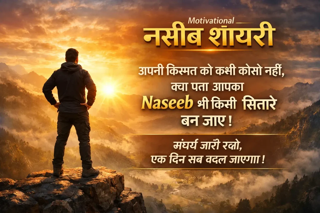 Motivational Naseeb Shayari