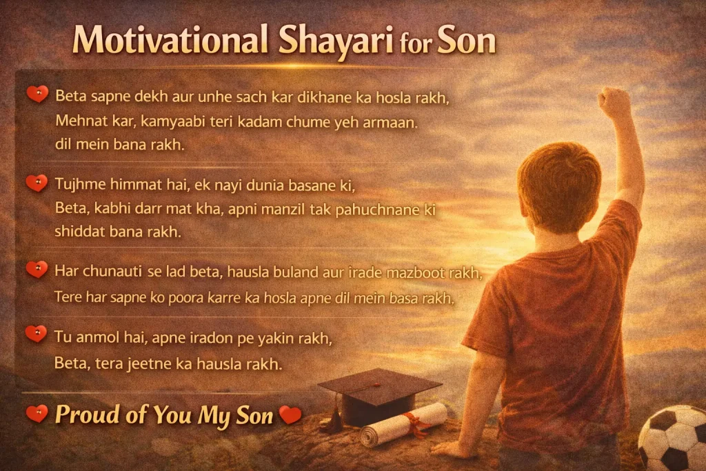 Motivational Shayari for Son