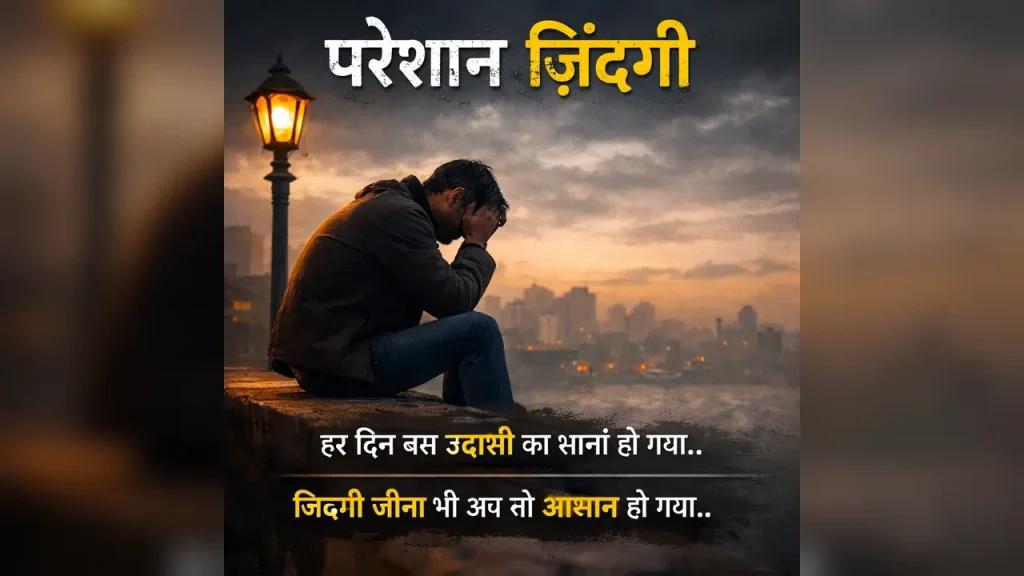 Pareshan Zindagi Shayari 2 Line