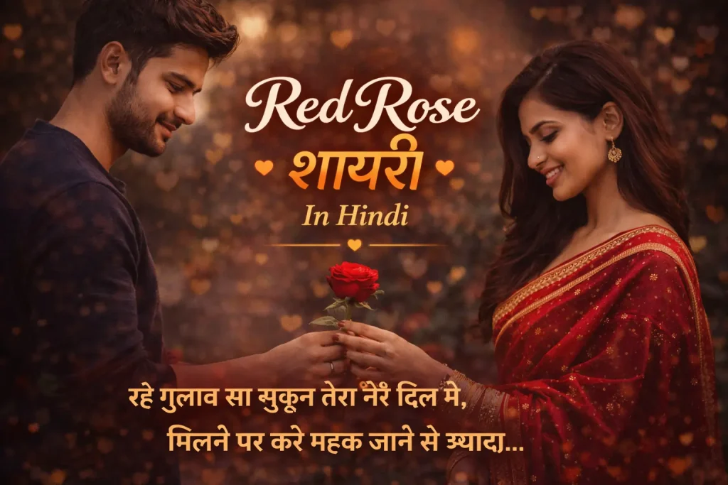 Red Rose Shayari In Hindi