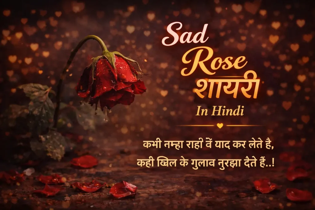 Sad Rose Shayari In Hindi