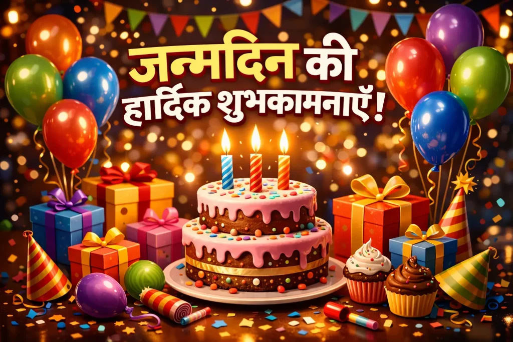 Short Birthday Wishes in Hindi