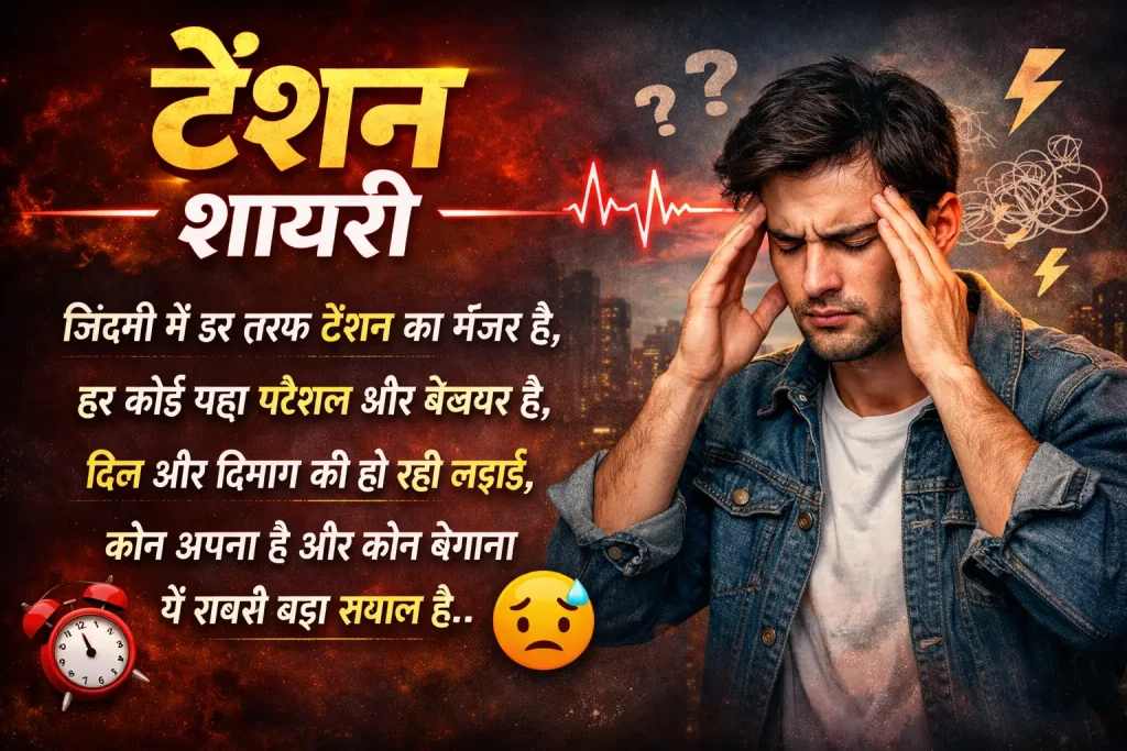 Tension Shayari in Hindi