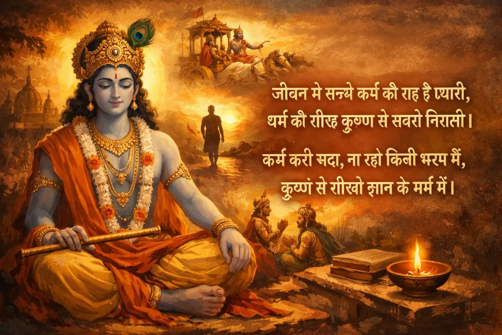 जीवन, कर्म और धर्म पर कृष्ण शायरी