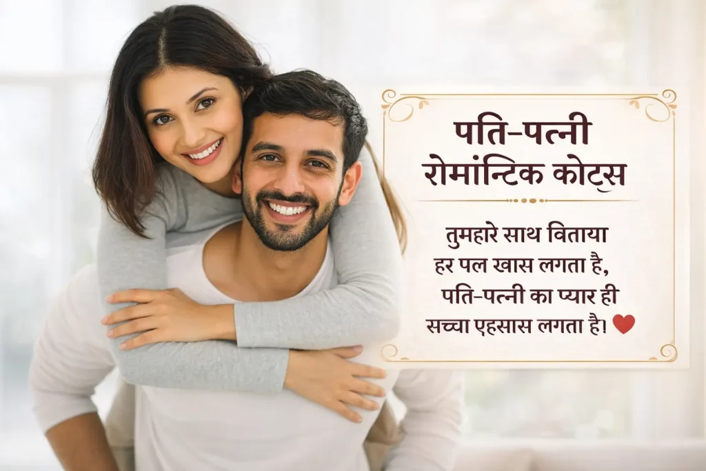 पति-पत्नी रोमांटिक कोट्स