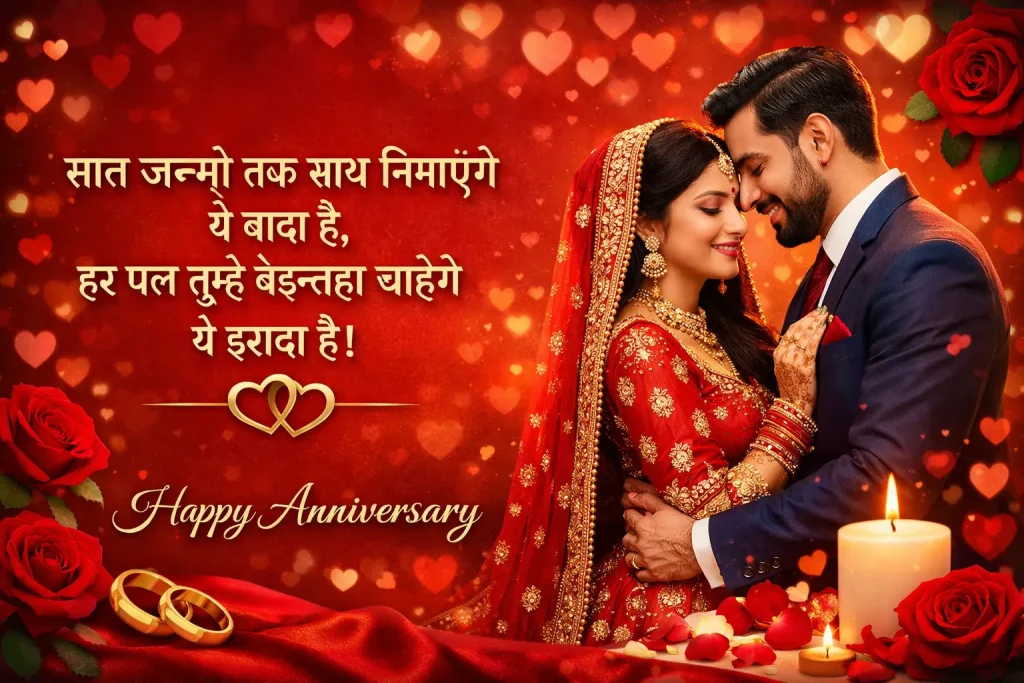 2 Line Anniversary Shayari in Hindi