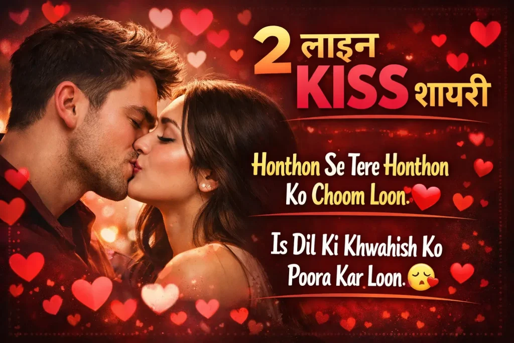2 Line Kiss Shayari in Hindi
