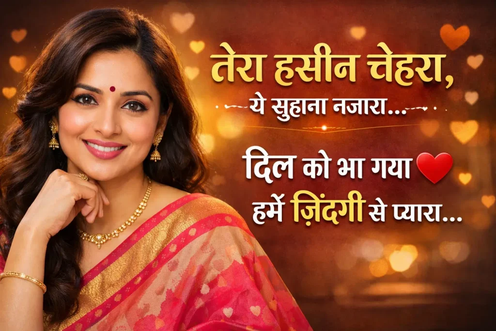 Beautiful Face Shayari in Hindi