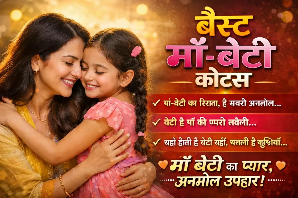 Best Maa Beti Quotes in Hindi
