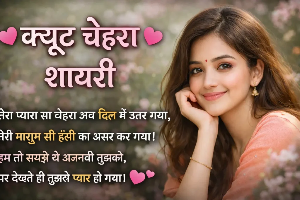 Cute Chehra Shayari