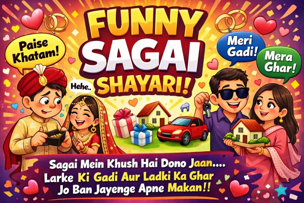 Sagai Shayari with funny mood