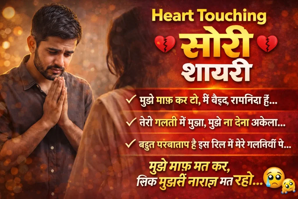 Heart Touching Sorry Shayari