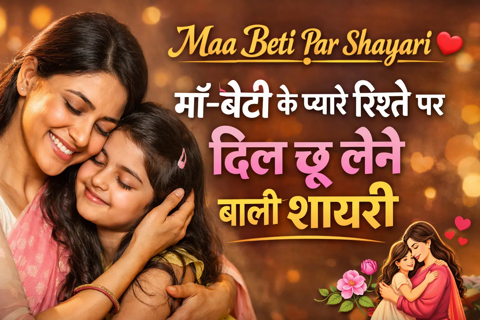 Maa Beti Par Shayari | माँ-बेटी के प्यारे रिश्ते पर दिल छू लेने वाली शायरी