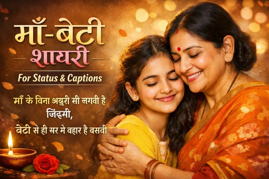 Maa Beti Shayari for Status & Captions