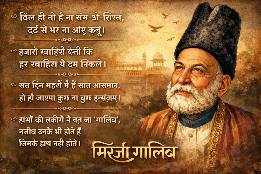 Mirza Ghalib Quotes in Hindi