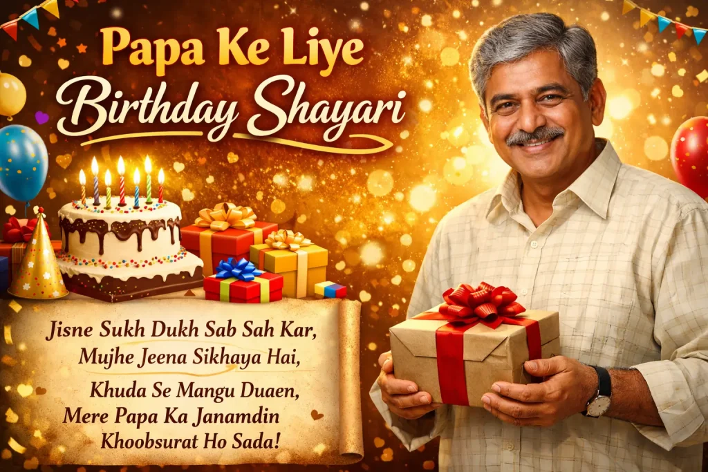 Papa Ke Liye Birthday Shayari