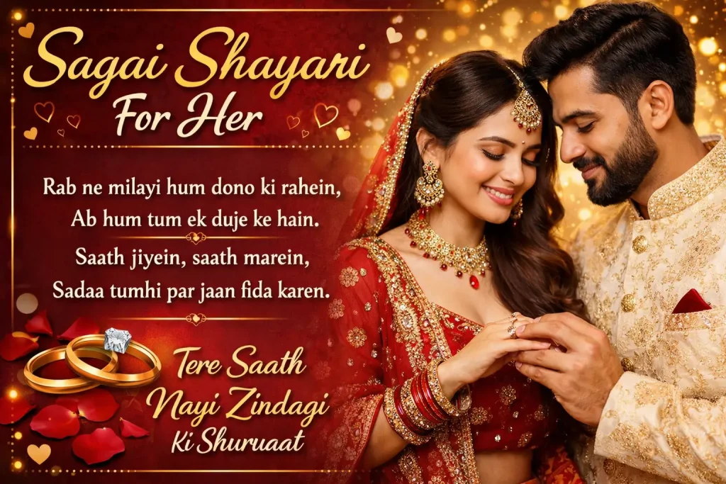 उसकी सगाई के लिए सगाई शायरी