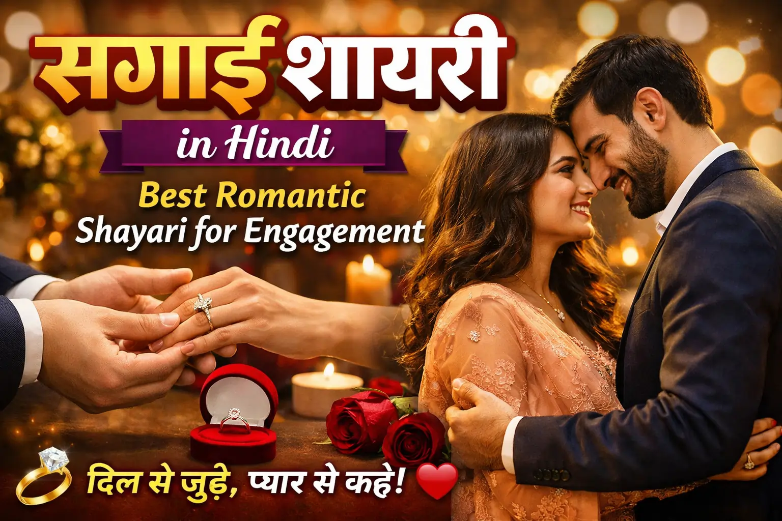 Sagai Shayari in Hindi: Best Romantic Shayari for Engagement