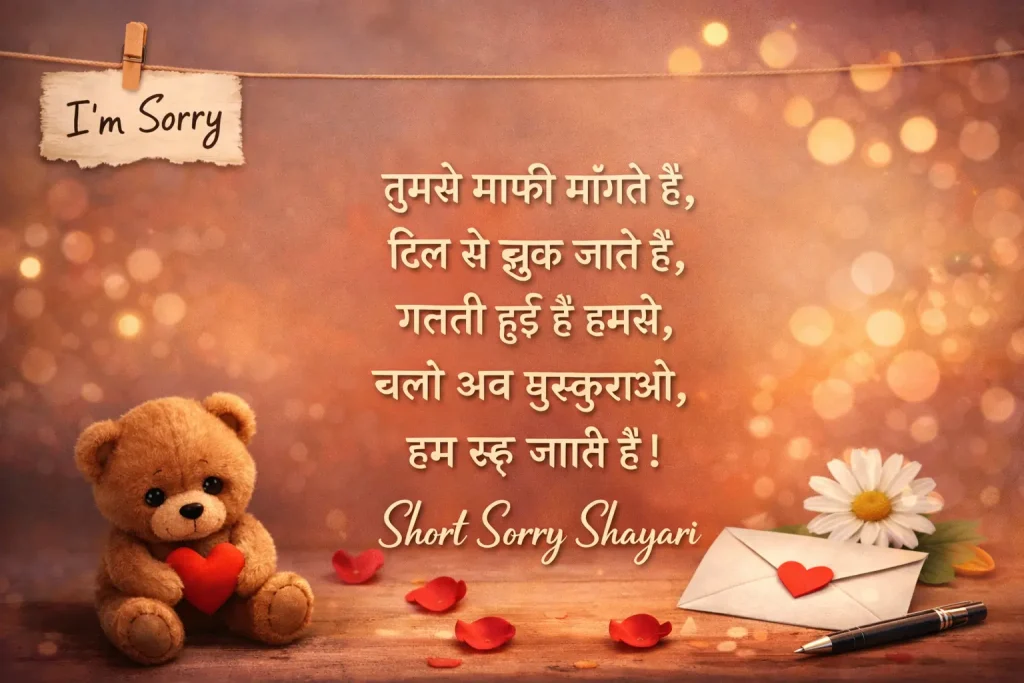 Short Sorry Shayari