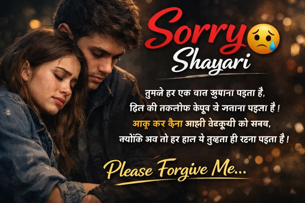 Sorry Shayari for Girl Friend Boy Friend