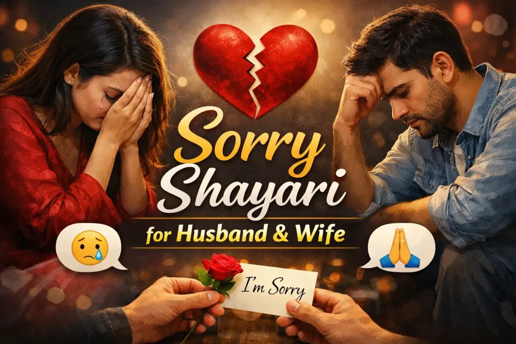 Sorry Shayari for Lovers