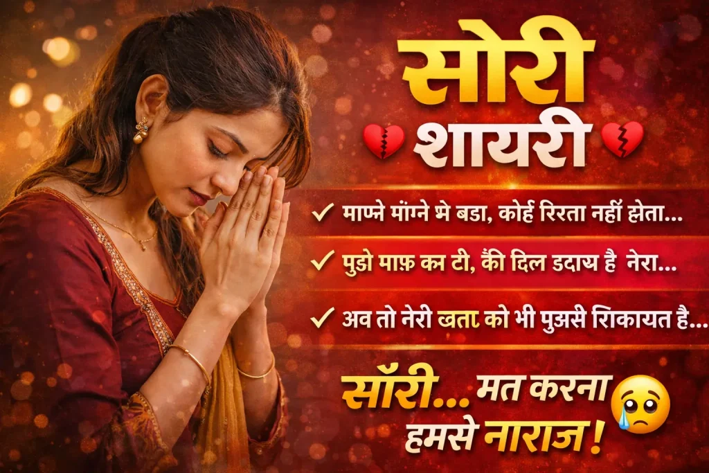 Sorry Shayari in Hindi