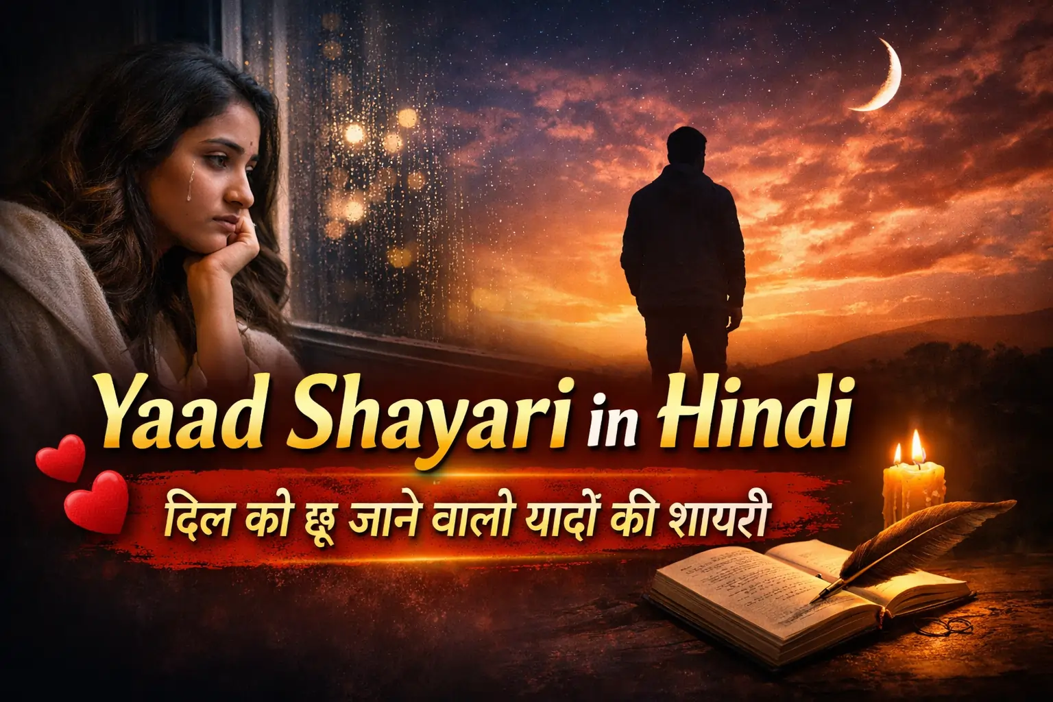 Yaad Shayari in Hindi – दिल को छू जाने वाली यादों की शायरी
