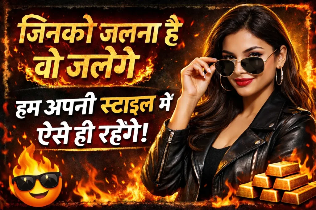 किसी को जलाने की एटीट्यूड शायरी